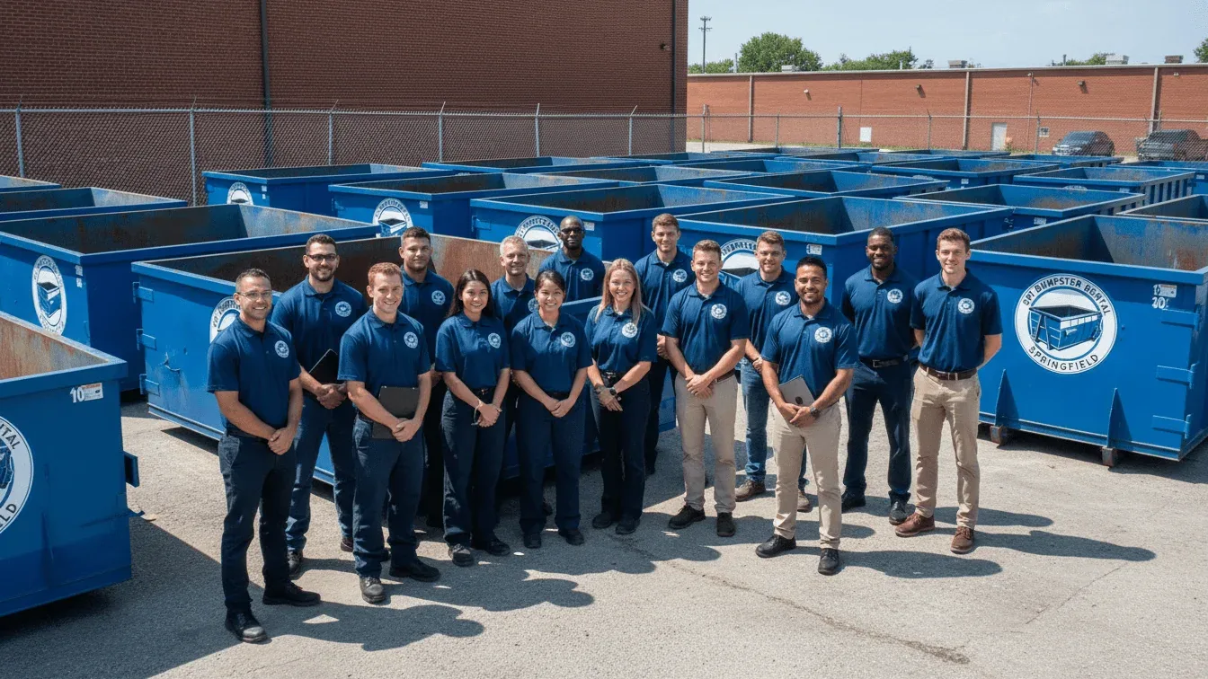 SPI Dumpster Rental Springfield service area across Sangamon County