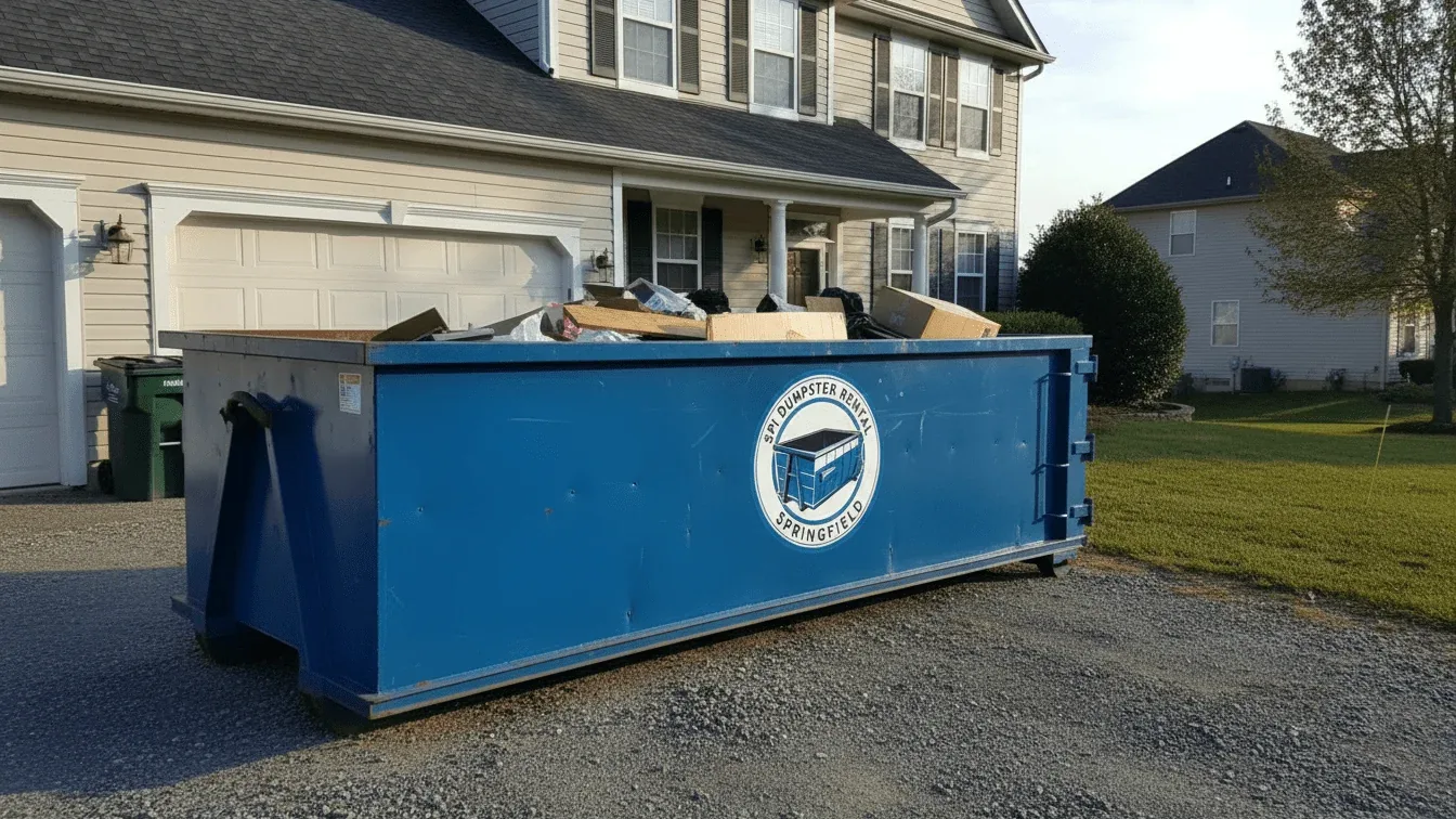 Roll-off dumpster delivered in Jerome, IL